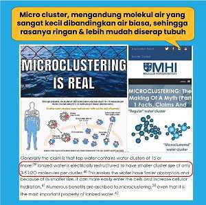 Botol hydrogen alkali trifinity hasilkan air microcluster spt air zamzam lourdes milagros u buang kotoran tubuh upencegahan n penyembuhan 170 penyakit kritis