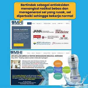 Botol hydrogen alkali trifinity menghasilkan air mengandung alkaline dan hidrogen spt air zam zam lourdes milagros u menaikkan kekebalan imun tubuh pencegahan n penyembuhan penyakit