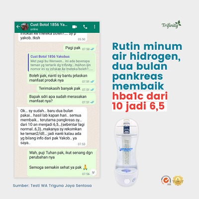 Testimoni Diabetes Botol Trifinity