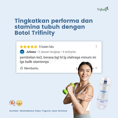 Testimoni imun tubuh botol trifinity