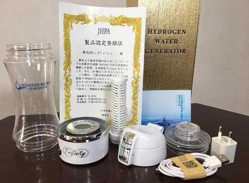 Paket trifinity 1 botol hidrogen air hydrogen alkaline water elektrik kesehatan seperti milagros mega 6 dr water