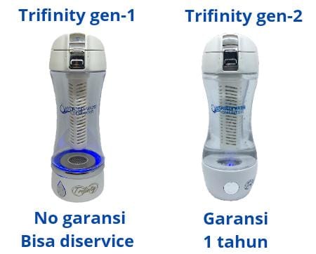 beda botol trifinity gen1 dan gen2